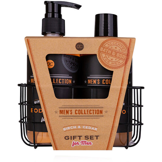 Accentra Vyrų kolekcijos „Duo“ dovanų rinkinys vieliniame krepšelyje