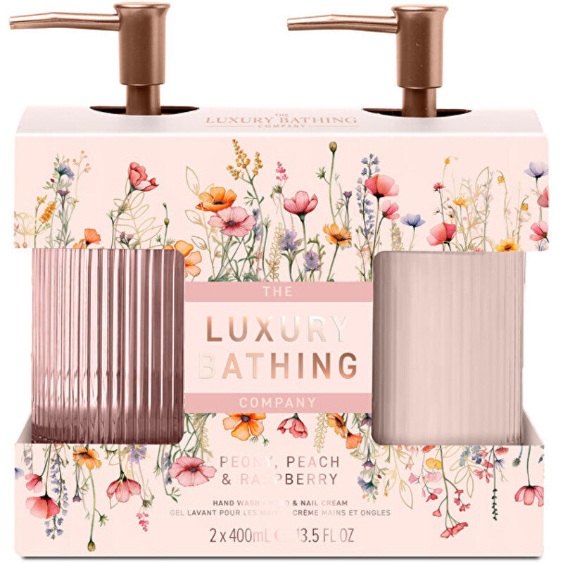 Luxury Bathing Company hand care gift set (bean, peach and raspberry)