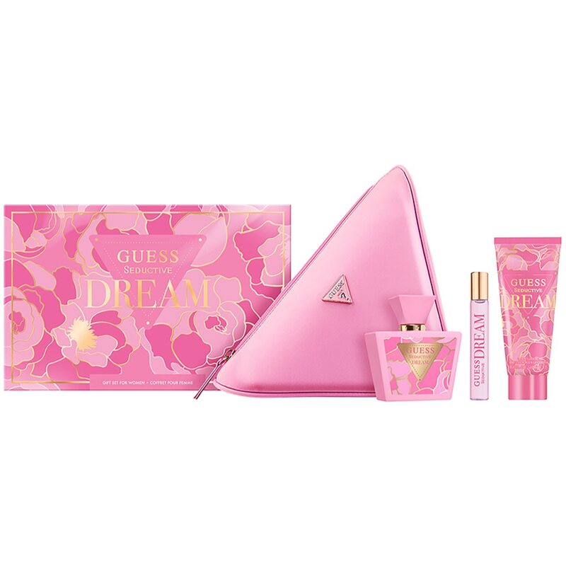 Guess Seductive Dream Gift Set EDT 75 ml, miniature EDT 15 ml, body lotion 100 ml and cosmetic bag