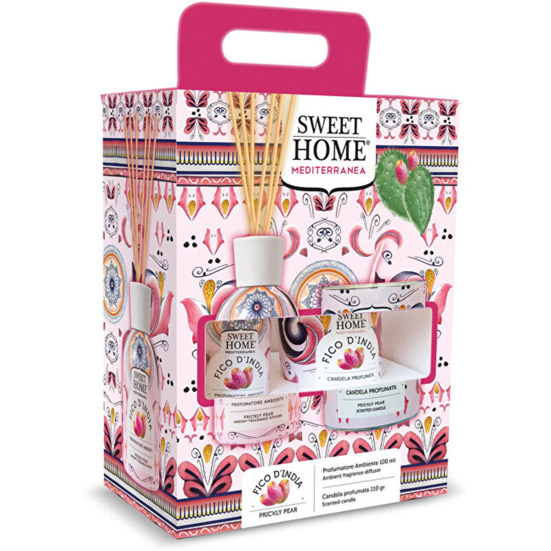 Sweet Home Collection Dygliuotojo kriaušės rinkinys - kvapiojo difuzoriaus dovanų rinkinys su žvake