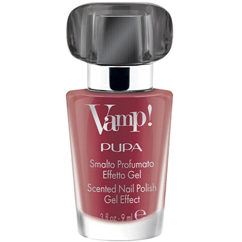 Pupa „Vamp! Black Fragnance“ kvapnus nagų lakas su gelio efektu – kvapnus nagų lakas 9 ml