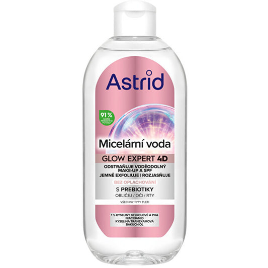 Astrid „Glow Expert“ micelinis vanduo – micelinis vanduo odos skaistinimui