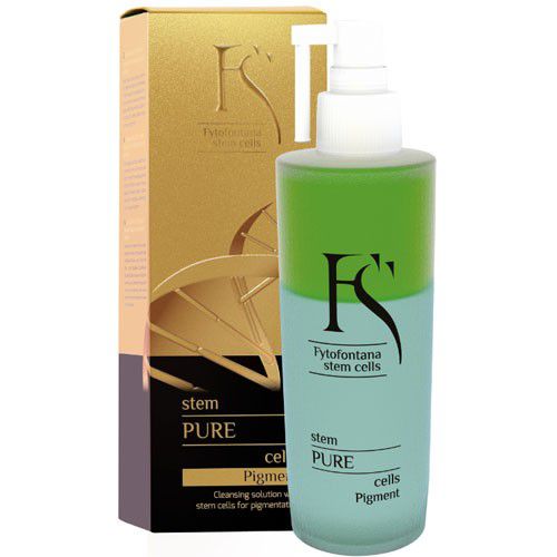 „Fytofontana“ kamieninių ląstelių grynas valomasis tirpalas su kamieninėmis ląstelėmis pigmentacijai – dviejų fazių tirpalas su kamieninėmis ląstelėmis, skirtas depigmentacijai.